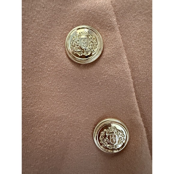 Chicos So Slimming Flare Pants Size 6 (0.5 ) Camel Tan Sailor Buttons Stretch - Picture 5 of 10